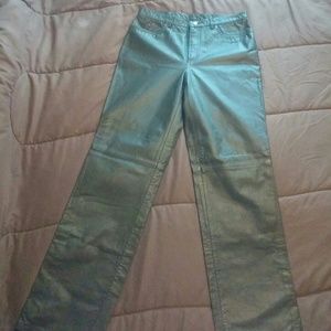 Leather pants nine west size 8